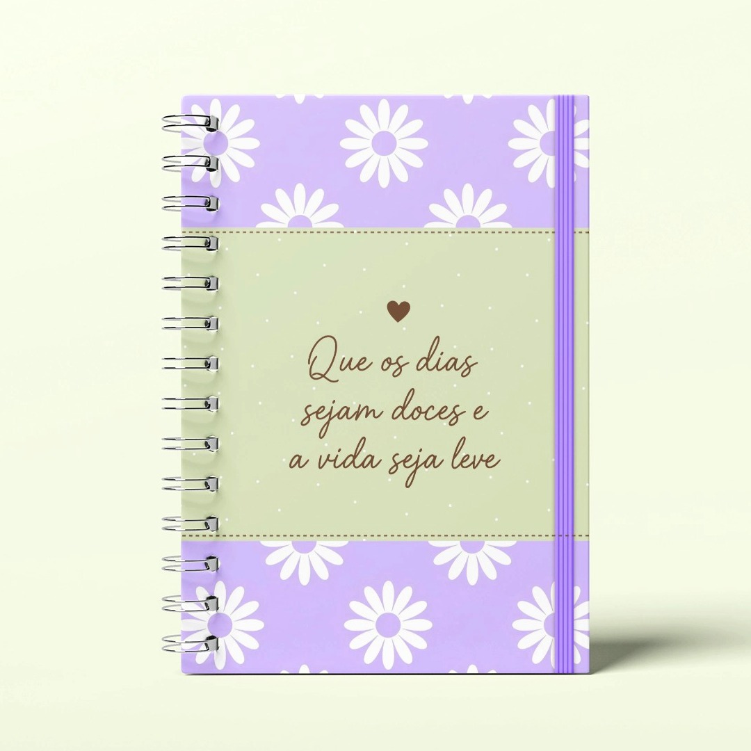 Caderno florido